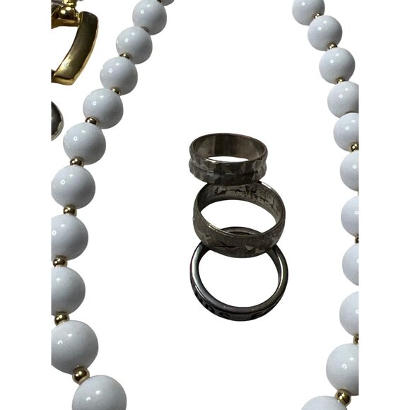 10 Piece Gold Mixed Jewelry, Chain Belt, Laurel Burch, Monet - Picture 3 of 6